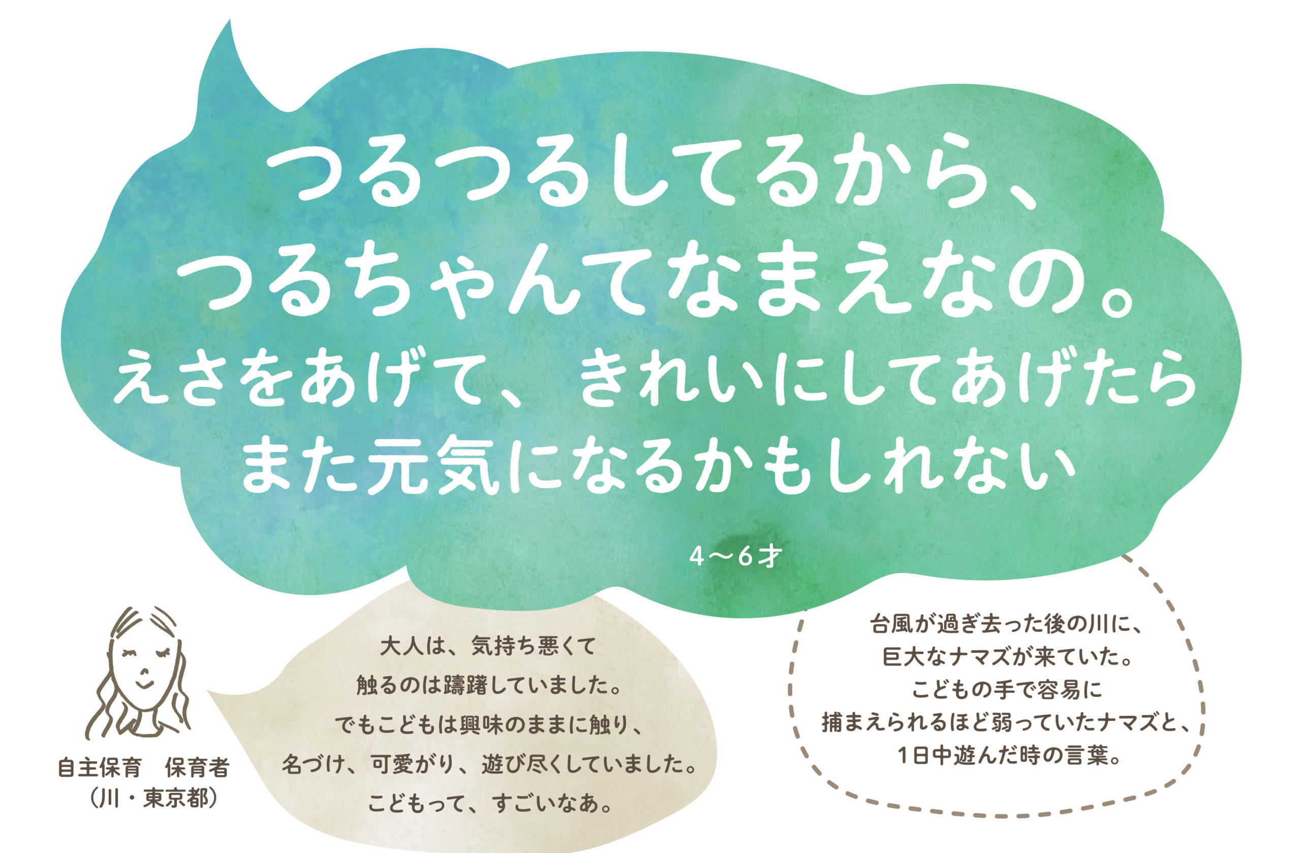 つるつるしてるから つるちゃんてなまえなの えさをあげて きれいにしてあげたらまた元気になるかもしれない ココキク